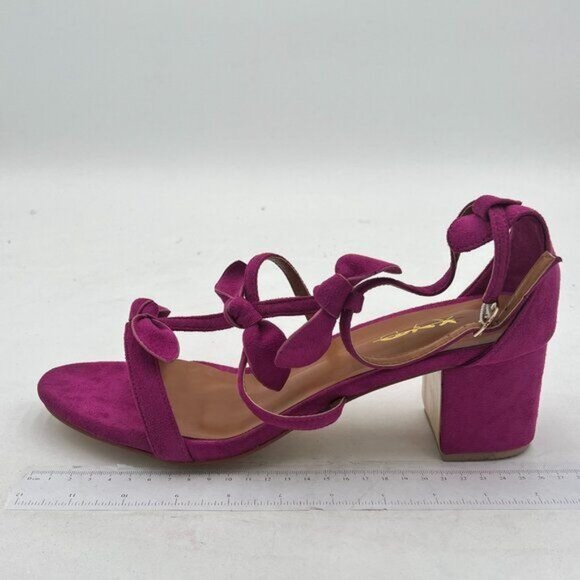 XYD Women Girls Gladiator Block Chunky Heels Open Toe Sandals Crossover Strap Bo - Picture 2 of 8